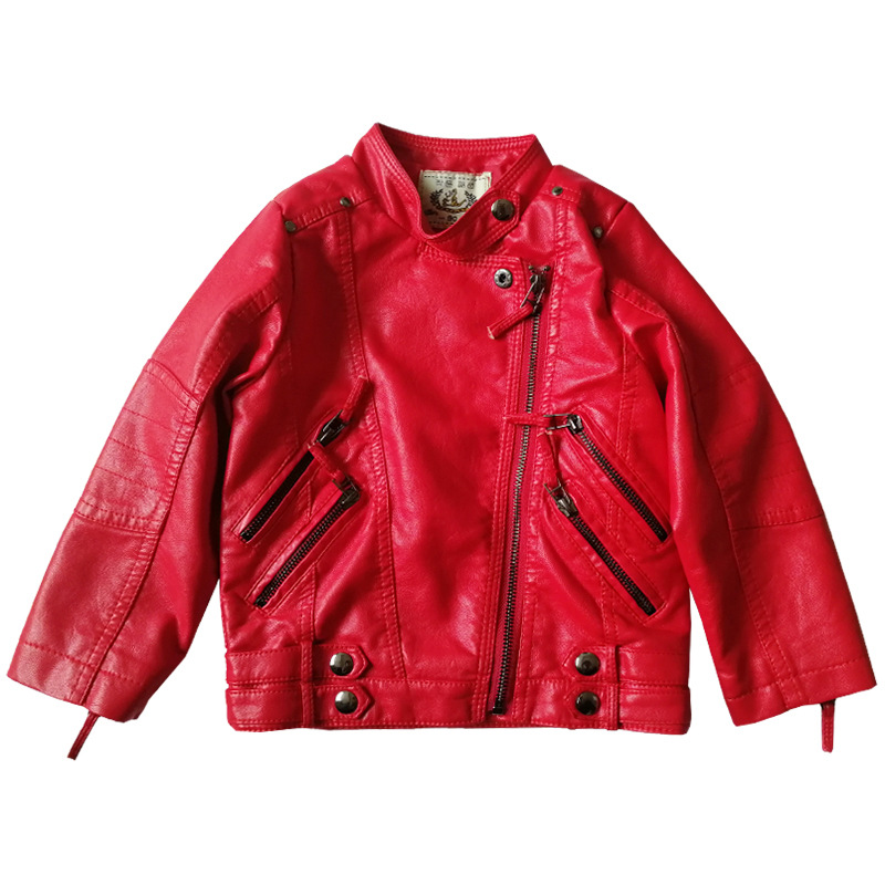 Streetwear Brand Red Logo - Veste de noël en cuir Pu