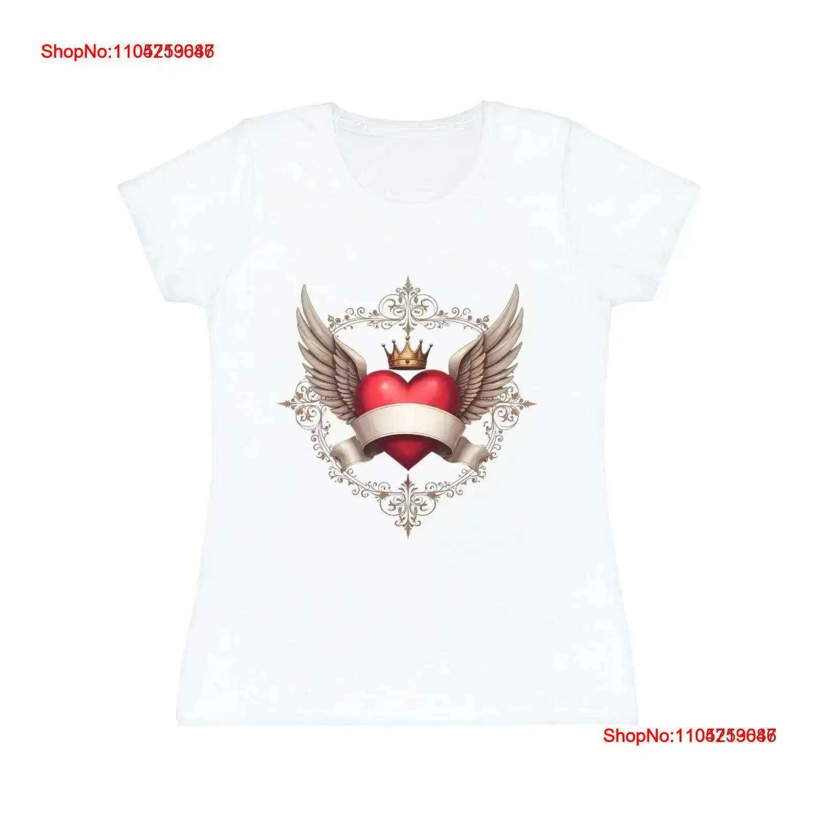 Streetwear Brand Heart - T-shirt pour femmes coeur et ailes