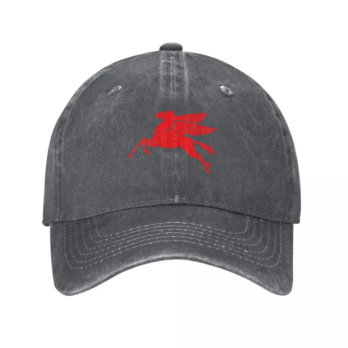 Streetwear Brand Red Logo - Casquette de baseball Mobil Oil vintage