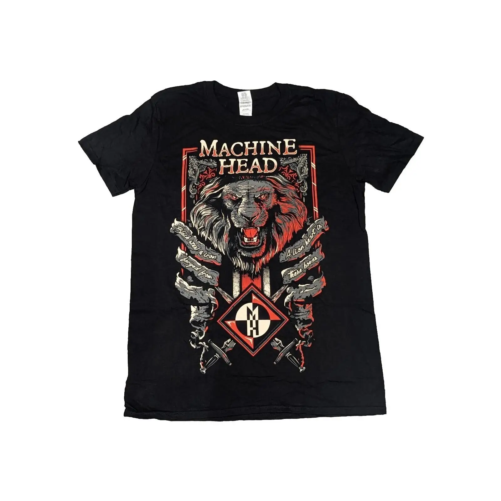 Streetwear Brand Heart - T-shirt MACHINE HEAD Lion Heart, neuf,