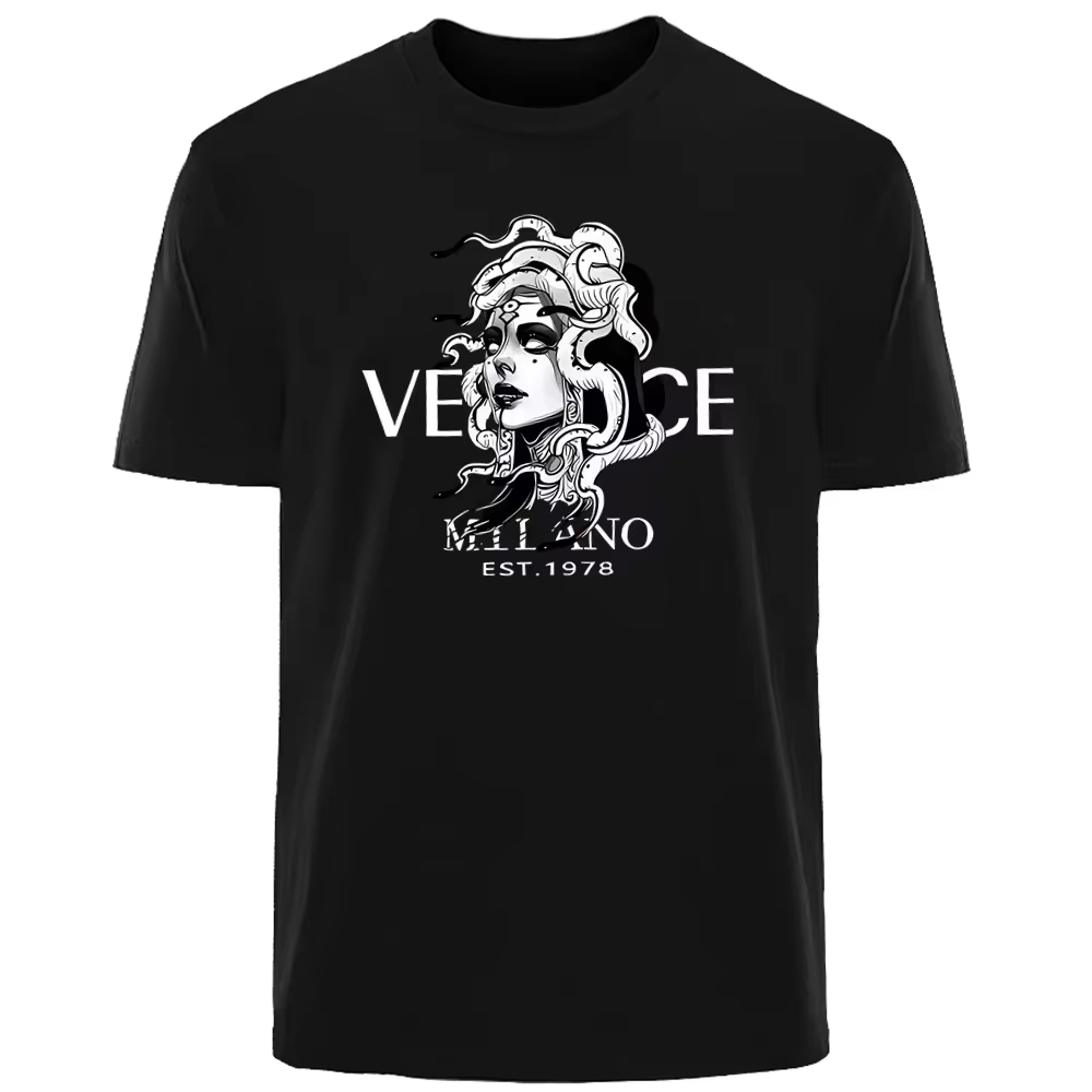 Streetwear Brand Aesthetic - T-shirt en coton avec esthétique mythologique