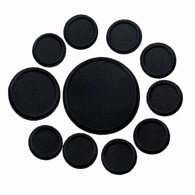 Streetwear Brand Stickers - Patchs ronds noirs pour vêtements, 5