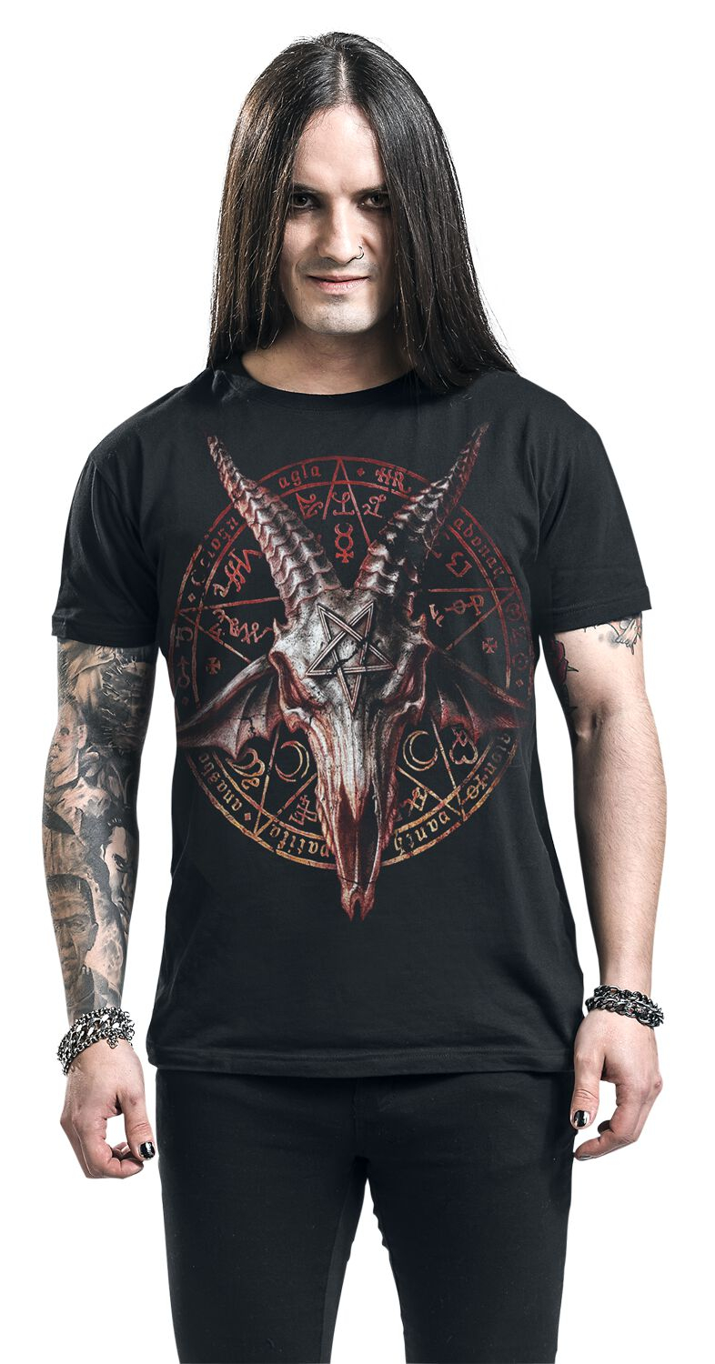 Gothic Streetwear Brand - T-shirt de marque Devil Goat Dark
