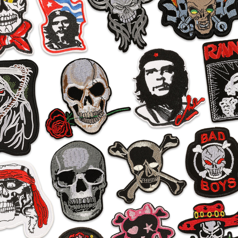 Streetwear Brand Stickers - Punk Rock vêtements Rose crâne Patch