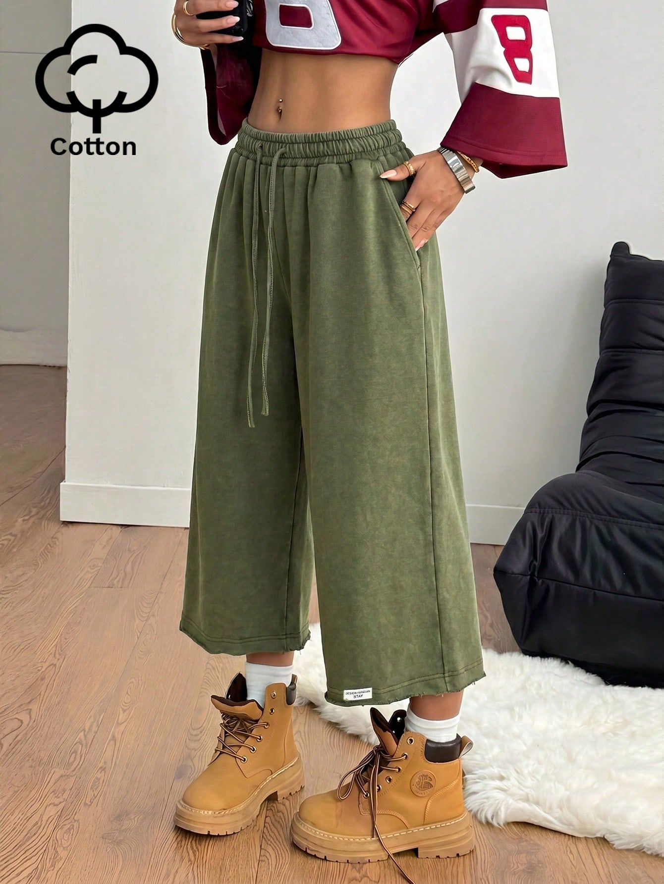 Streetwear Zipper - Shorts en jean effet délavé vintage