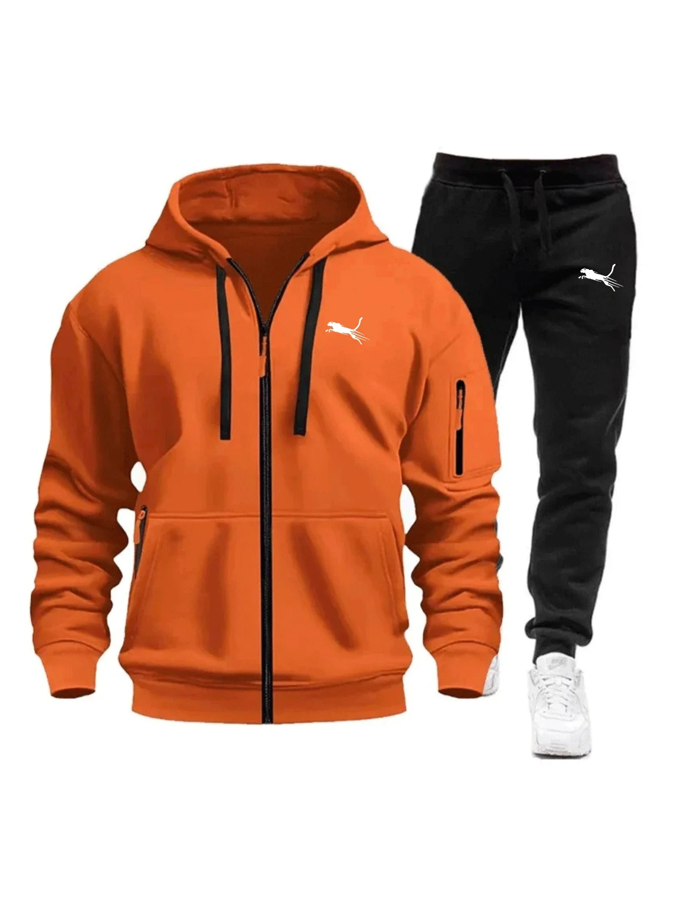 Streetwear Zipper - Ensemble de survêtement décontracté pour homme