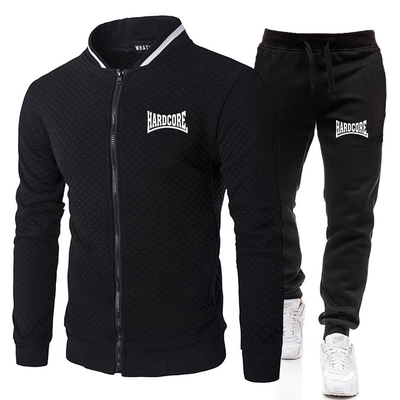 Streetwear Zipper - Ensemble de veste HARDCORE pour homme,