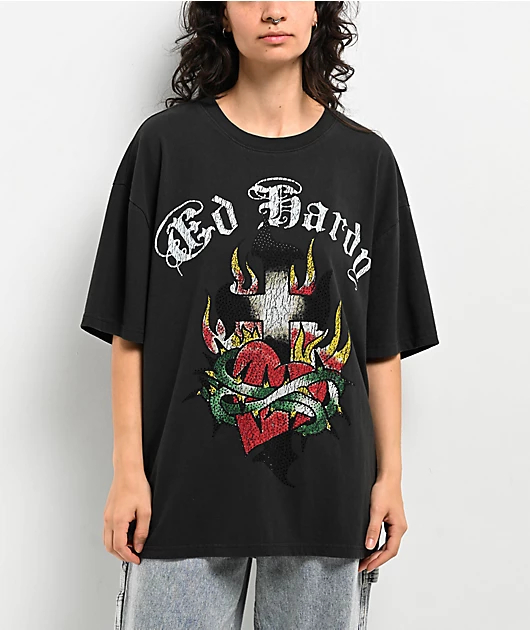 Streetwear Brand Heart - T-shirt en coton avec motif graphique