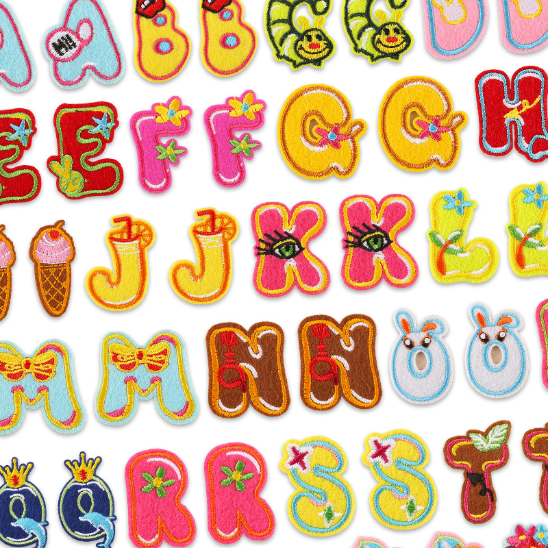 Streetwear Brand Stickers - 26 pièces/ensembles en vrac lettre Patch