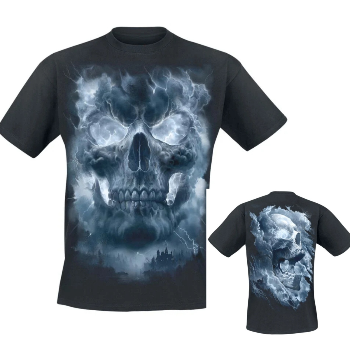 T-shirt en coton avec motif gr - Gothic Streetwear Brand avis et prix
