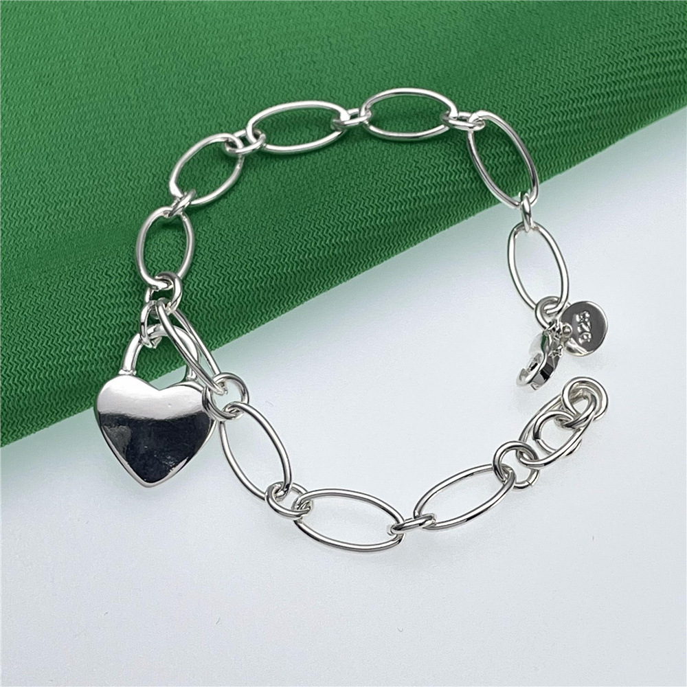 Bracelets en argent sterling 9 - Streetwear Brand Heart avis et prix