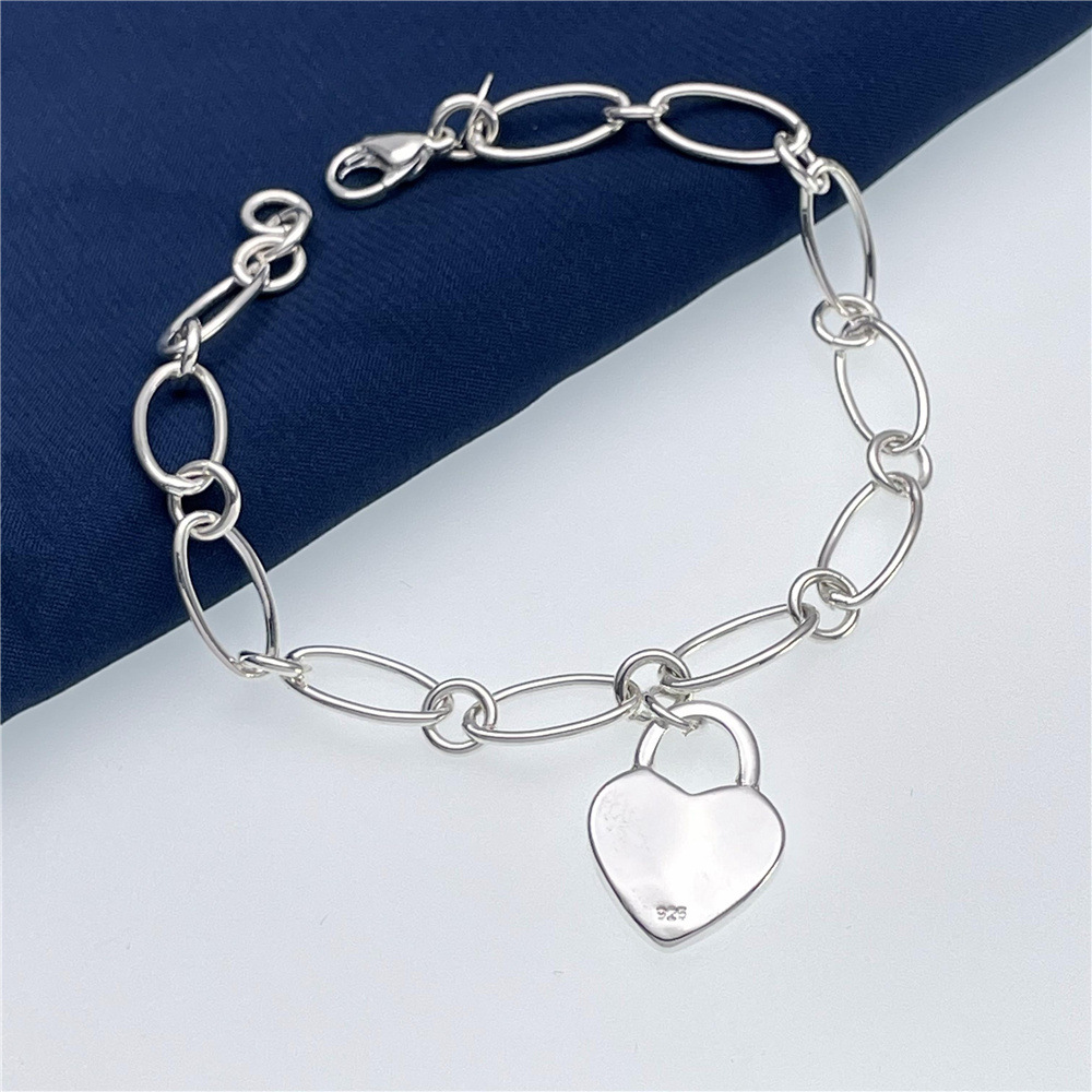 Bracelets en argent sterling 9 - Streetwear Brand Heart avis et prix
