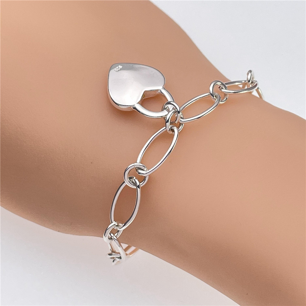 Bracelets en argent sterling 9 - Streetwear Brand Heart avis et prix