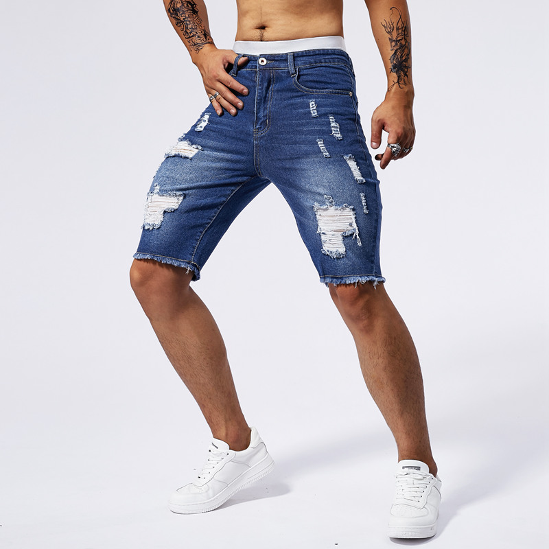 Short en Denim déchiré pour ho - Streetwear Brands avis et prix