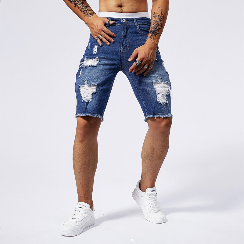 Short en Denim déchiré pour ho - Streetwear Brands avis et prix