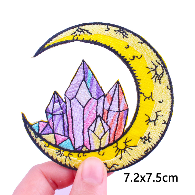 Patch de broderie lune/soleil, - Streetwear Brand Stickers avis et prix
