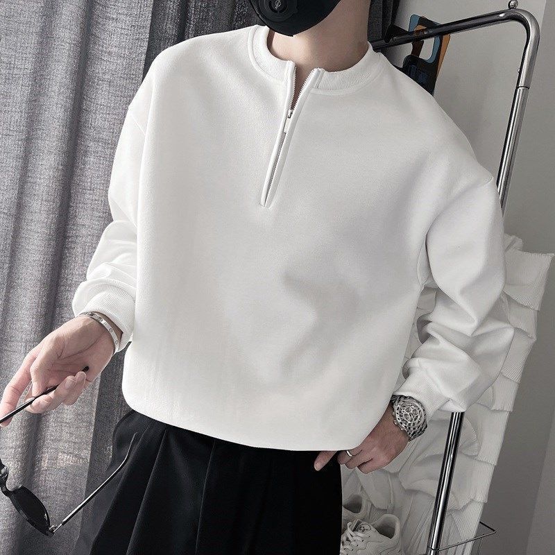 Sweat à capuche demi-zippé pou - Streetwear Brand Aesthetic avis et prix