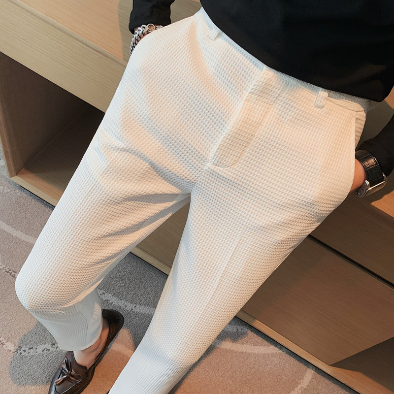 Pantalon gaufré extensible pou - Streetwear Brand Pants avis et prix