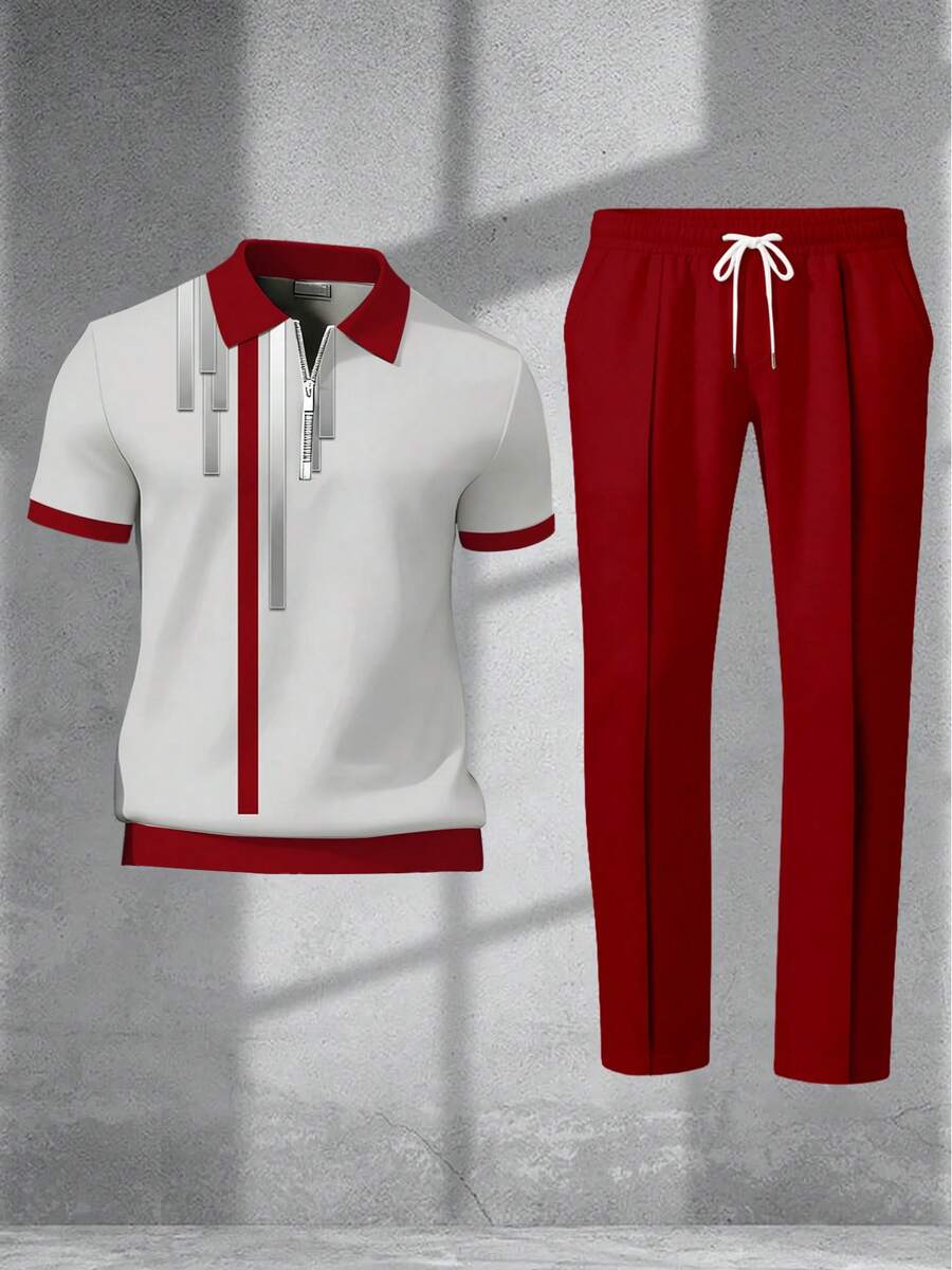 Ensemble chemise et pantalon d - Streetwear Zipper avis et prix