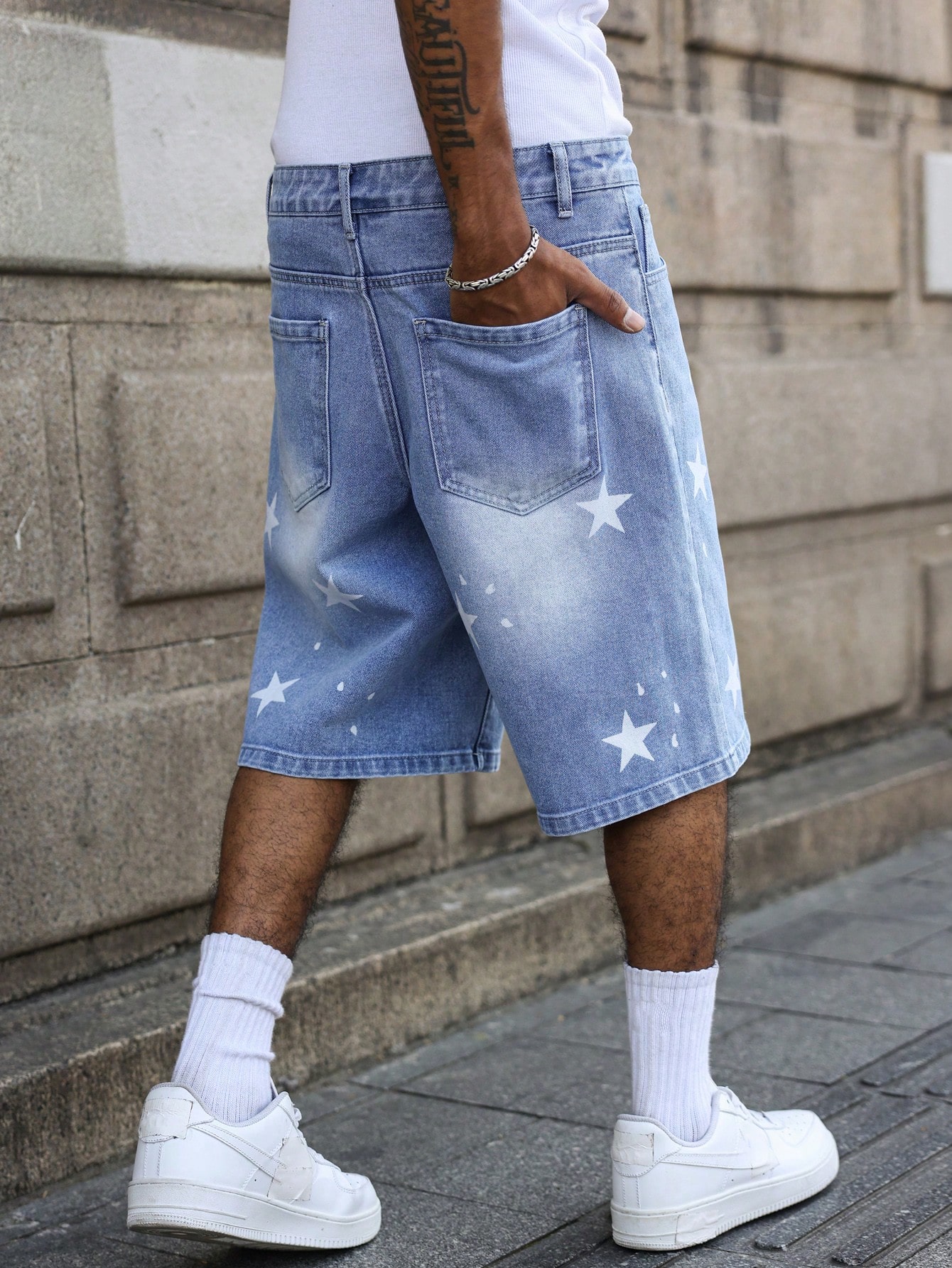 Shorts en jean bleu pour homme - Streetwear Brand Shorts avis et prix