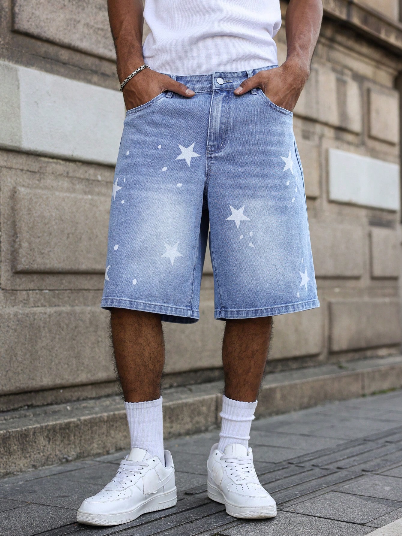 Shorts en jean bleu pour homme - Streetwear Brand Shorts avis et prix