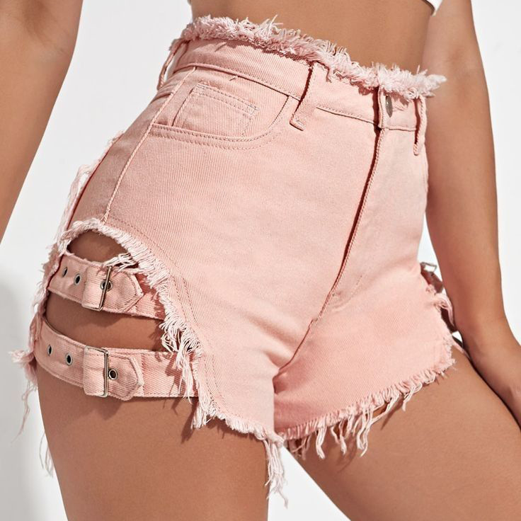 Shorts en jean taille haute po - Streetwear Brand Shorts avis et prix