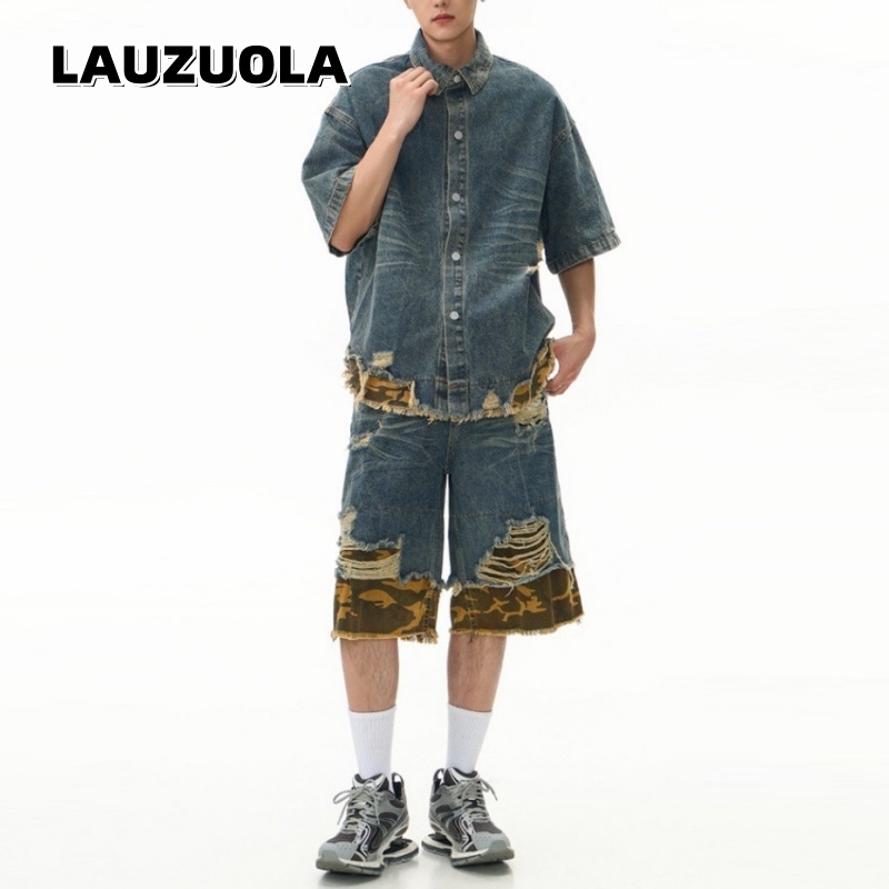 Ensemble chemise et short en j - Streetwear Zipper avis et prix