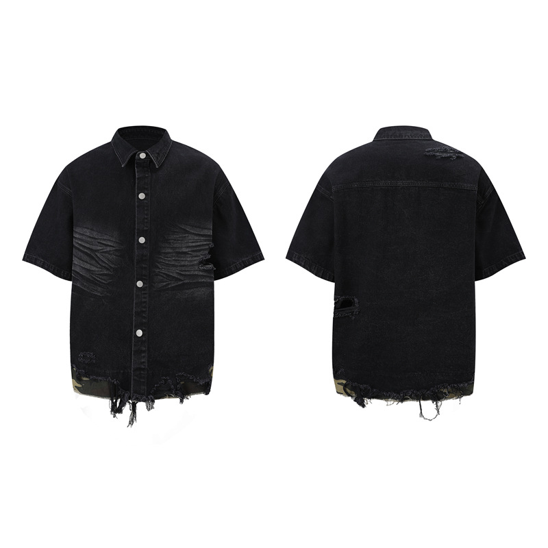 Ensemble chemise et short en j - Streetwear Zipper avis et prix