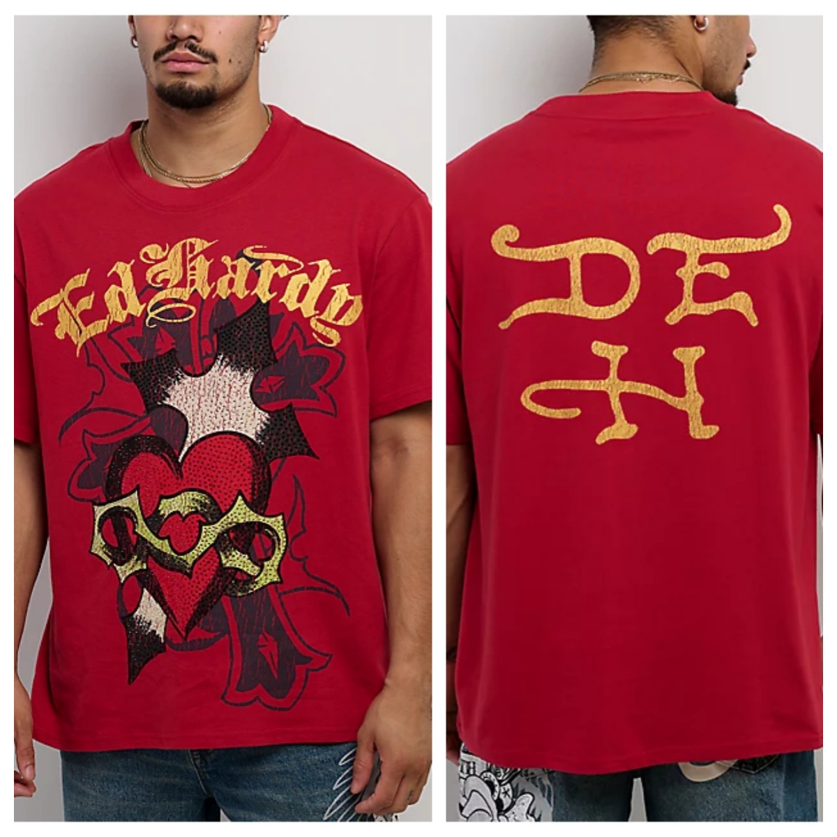 T-shirt tendance en coton avec - Streetwear Brand Heart avis et prix