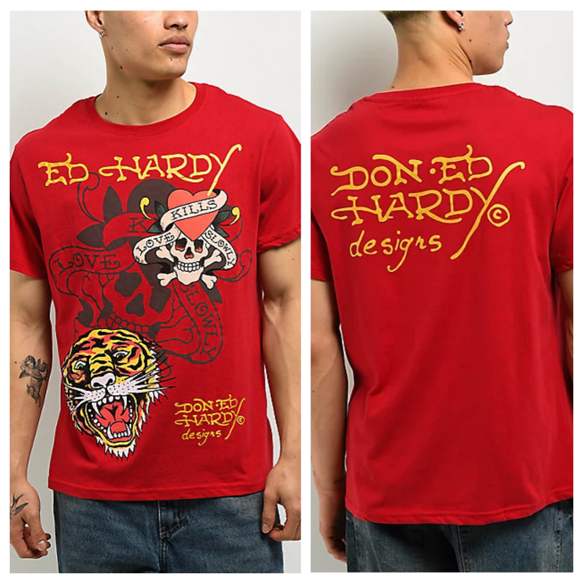 T-shirt tendance en coton avec - Streetwear Brand Heart avis et prix