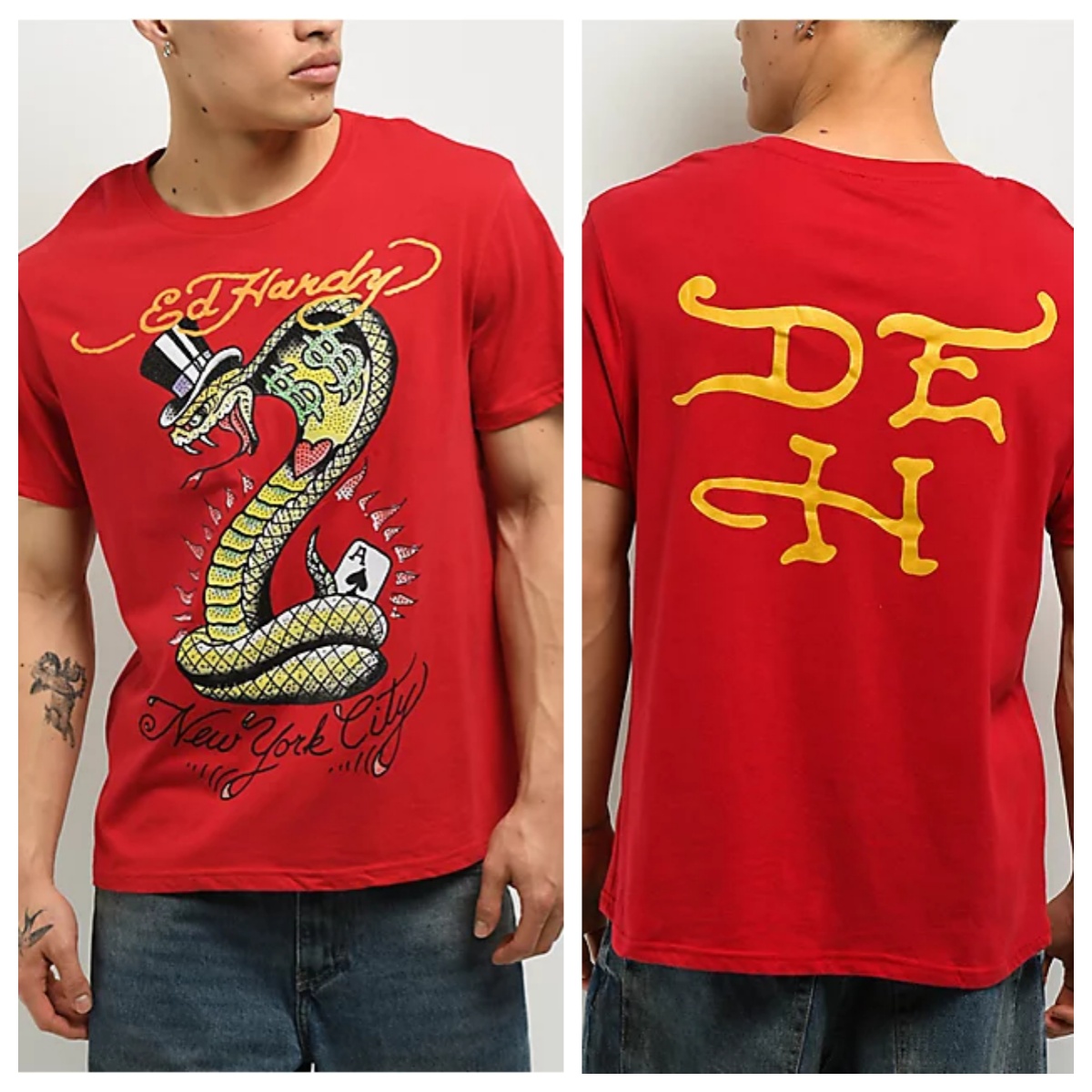 T-shirt en coton avec motif gr - Streetwear Brand Heart avis et prix